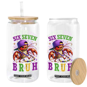 67 Mardi Gras Glass Can Funny Crawfish Six Seven Bruh Meme TS14 Print Your Wear