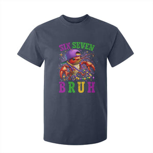 67 Mardi Gras T Shirt For Kid Funny Crawfish Six Seven Bruh Meme TS14 Navy Print Your Wear