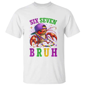 67 Mardi Gras T Shirt Funny Crawfish Six Seven Bruh Meme TS14 White Print Your Wear