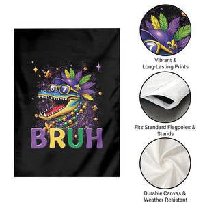 67 Mardi Gras Garden Flag Funny Alligator Six Seven Bruh Meme TS14 Print Your Wear