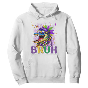 67 Mardi Gras Hoodie Funny Alligator Six Seven Bruh Meme TS14 White Print Your Wear