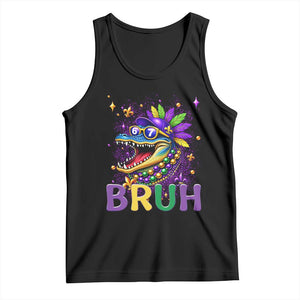 67 Mardi Gras Tank Top Funny Alligator Six Seven Bruh Meme TS14 Black Print Your Wear