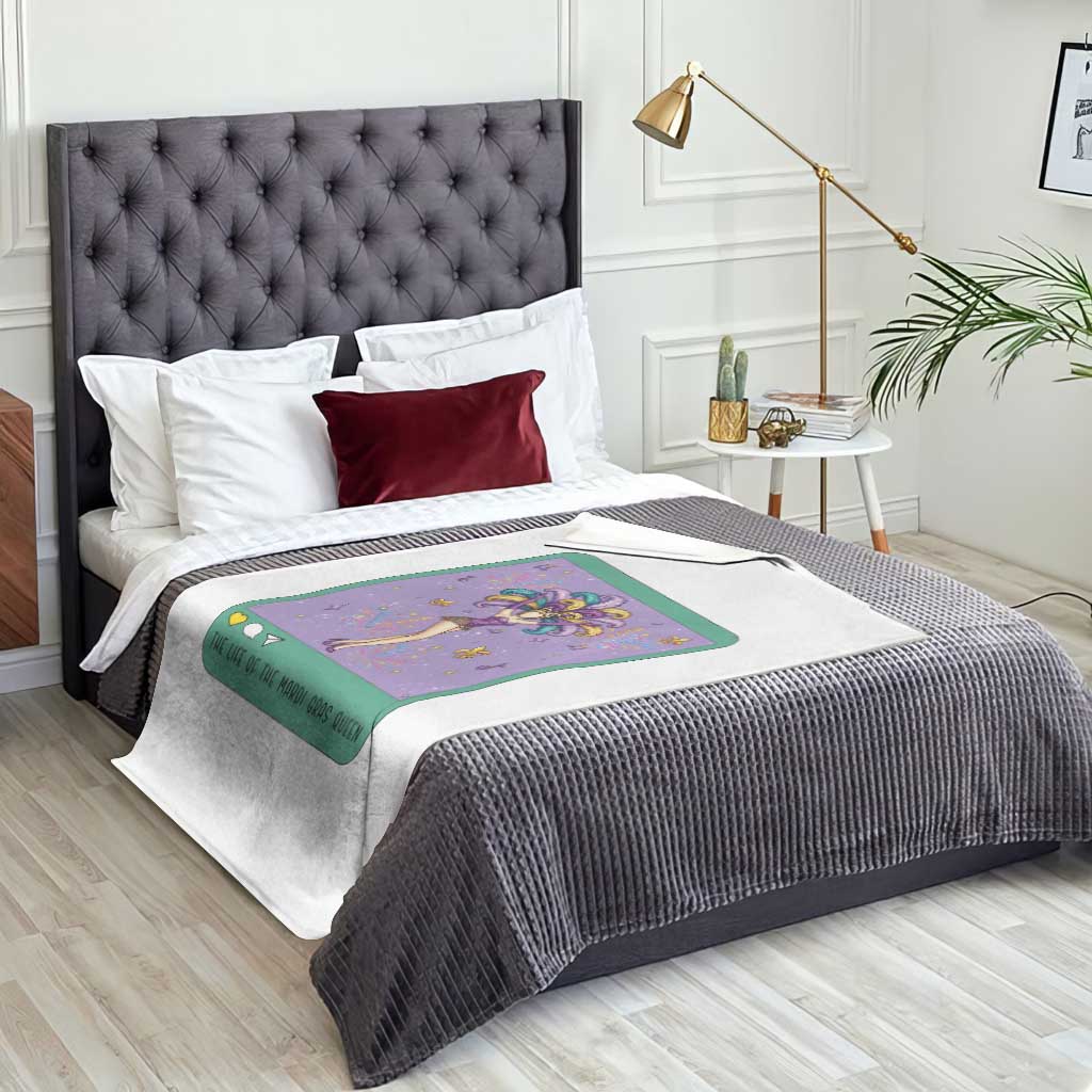 The Life Of The Mardi Gras Queen Throw Blanket TS14 Print Your Wear