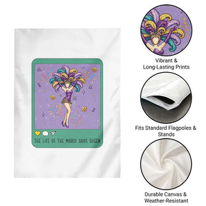 The Life Of The Mardi Gras Queen Garden Flag TS14 Print Your Wear
