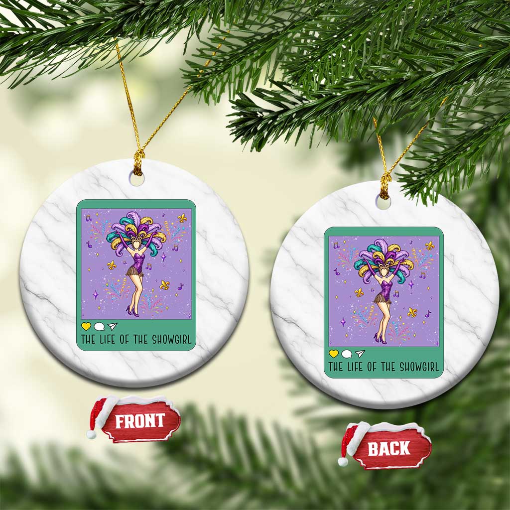 The Life Of The Mardi Gras Queen Ceramic Ornament TS14 1pc White Marble Print Your Wear