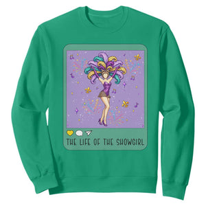 The Life Of The Mardi Gras Queen Sweatshirt TS14 Irish Green Print Your Wear