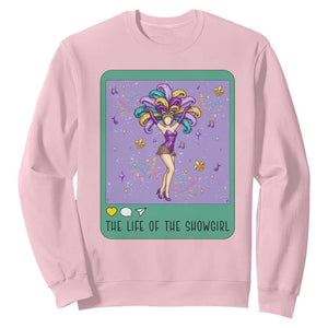 The Life Of The Mardi Gras Queen Sweatshirt TS14 Light Pink Print Your Wear