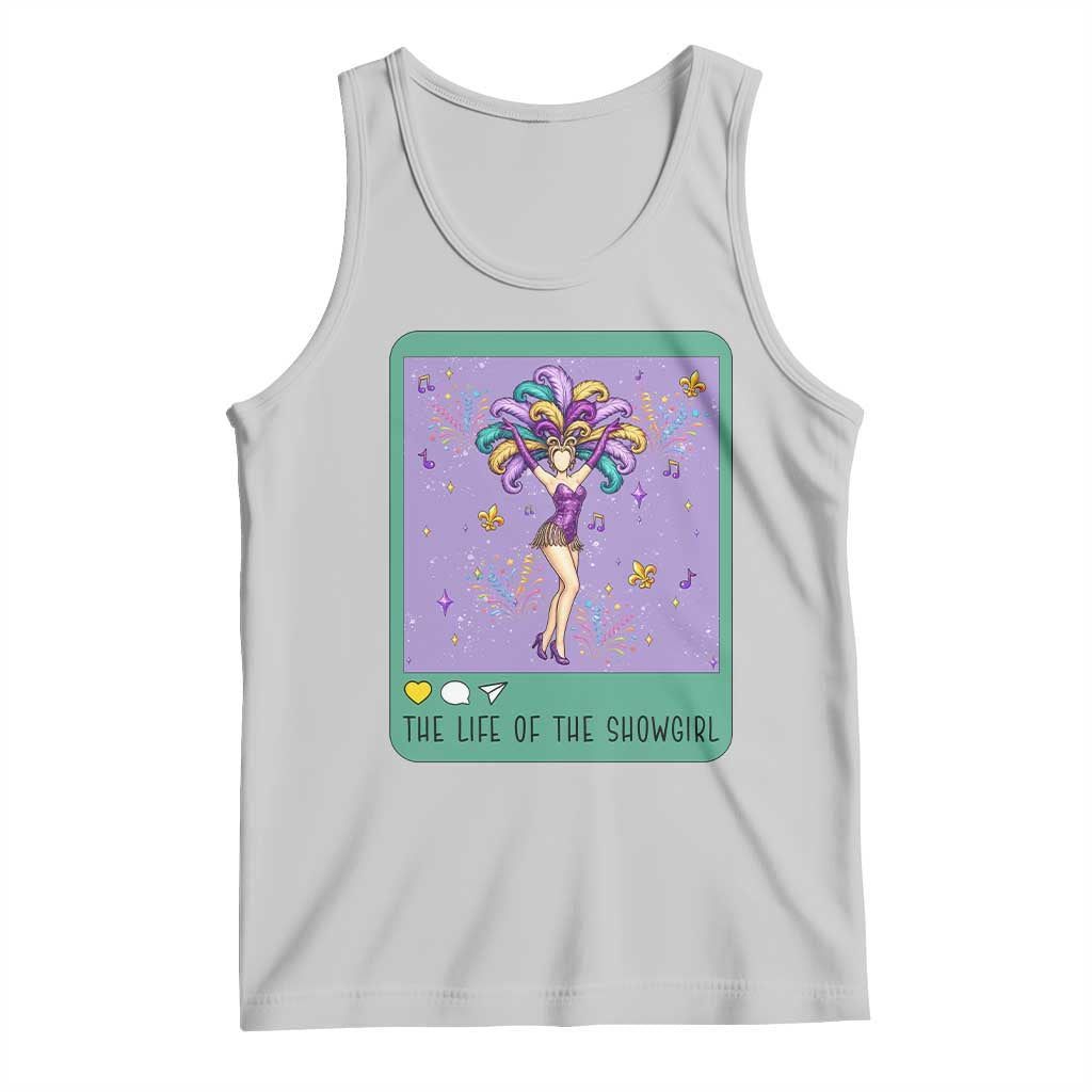 The Life Of The Mardi Gras Queen Tank Top TS14 Ash Print Your Wear