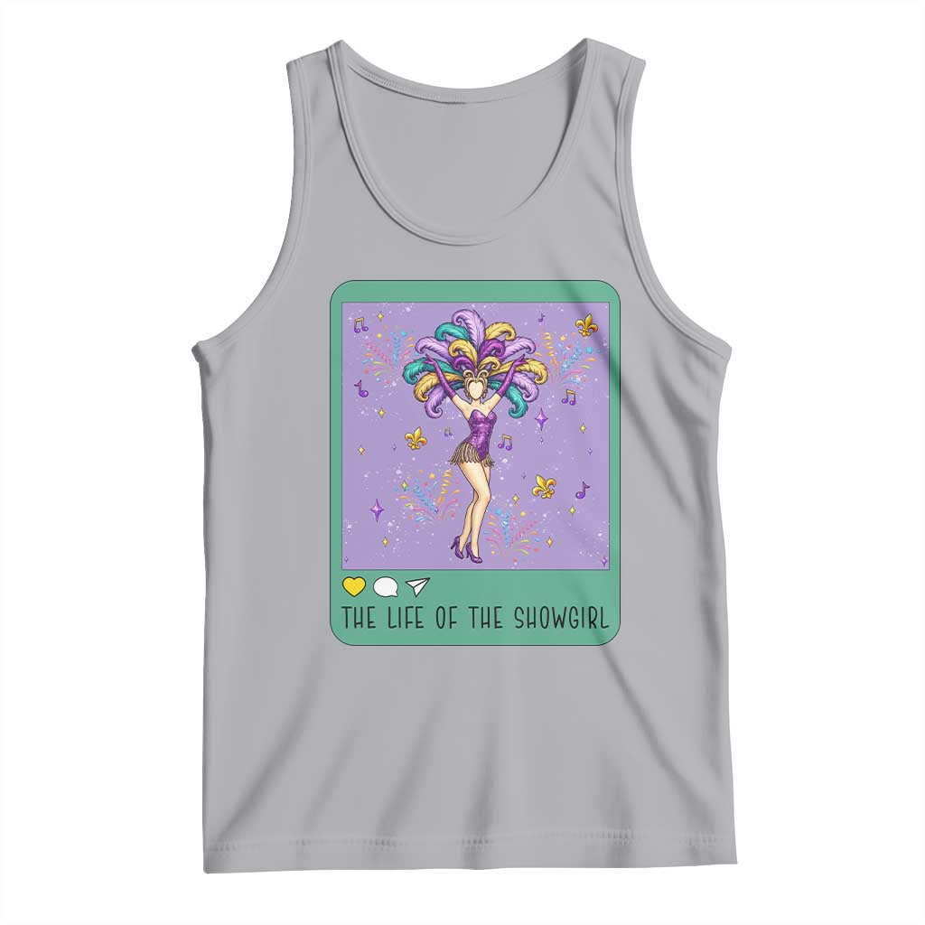 The Life Of The Mardi Gras Queen Tank Top TS14 Athletic Heather Print Your Wear