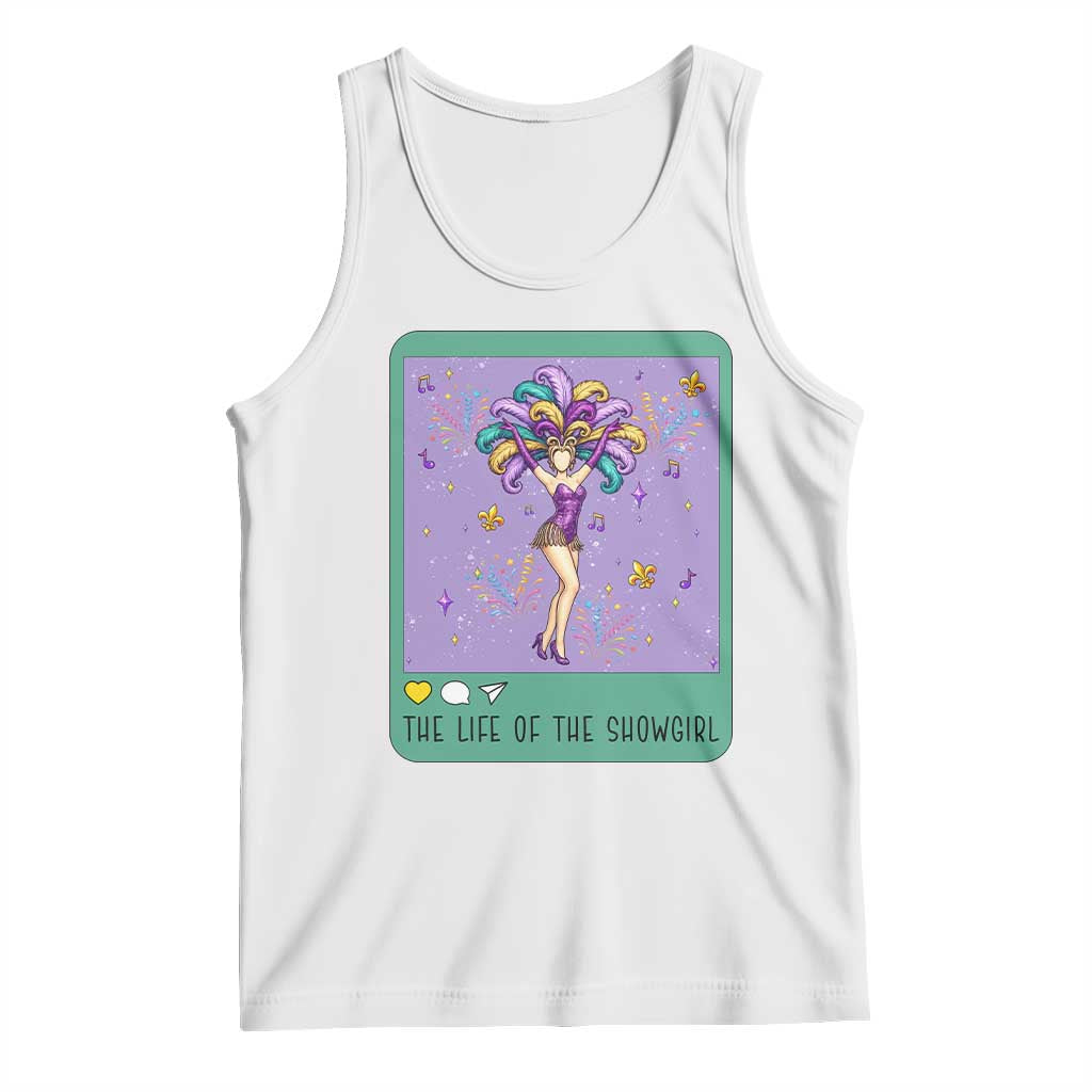 The Life Of The Mardi Gras Queen Tank Top TS14 White Print Your Wear