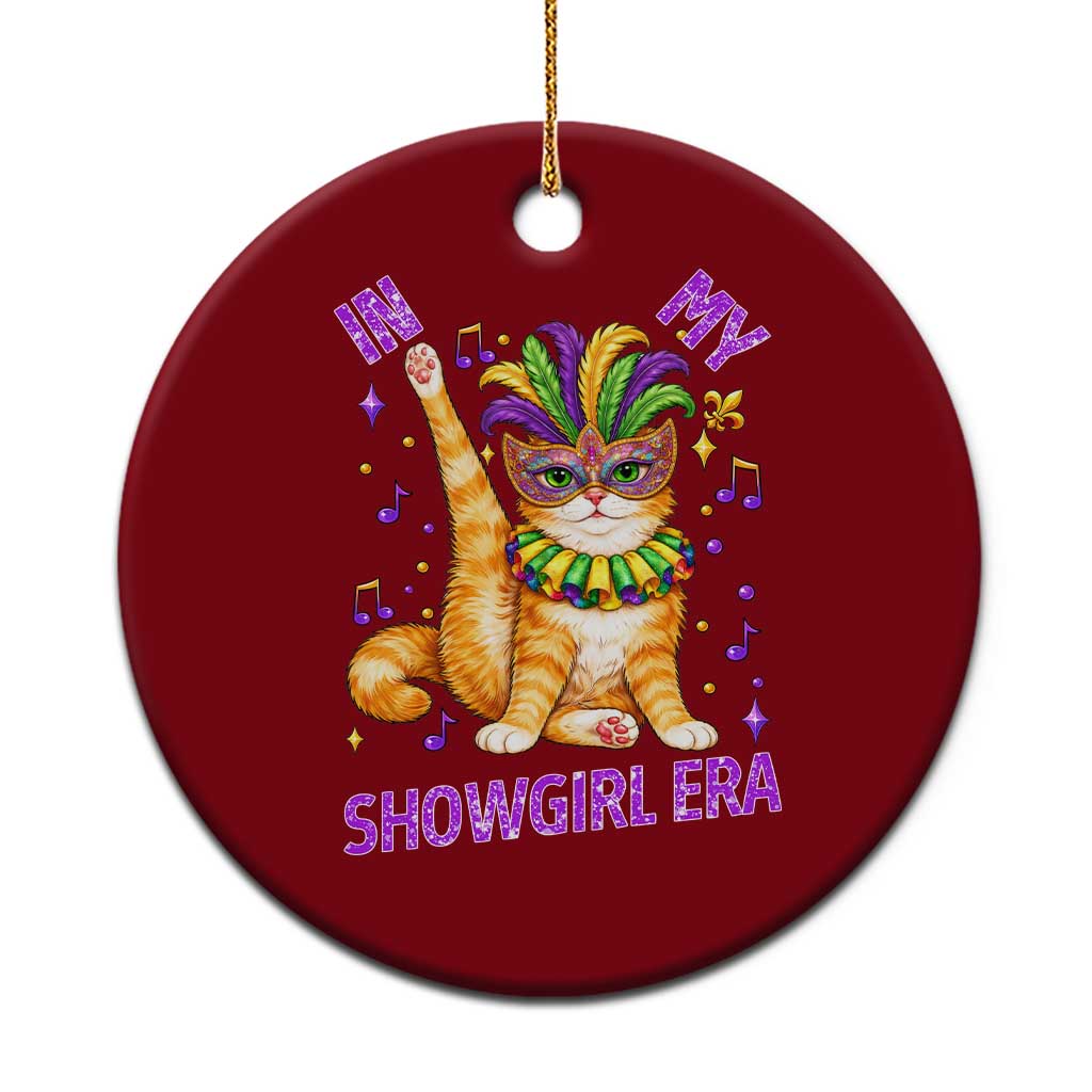 Mardi Gras Cat Ceramic Ornament In My Showgirl Era TS14 1pc Red Print Your Wear