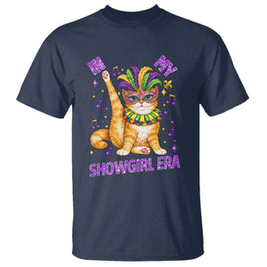 Mardi Gras Cat T Shirt In My Showgirl Era TS14 Navy Print Your Wear
