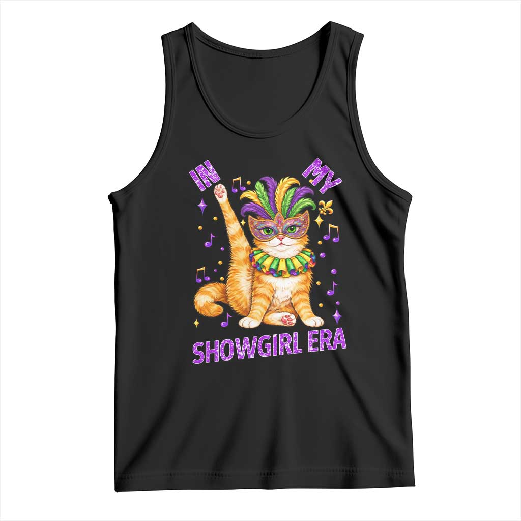 Mardi Gras Cat Tank Top In My Showgirl Era TS14 Black Print Your Wear