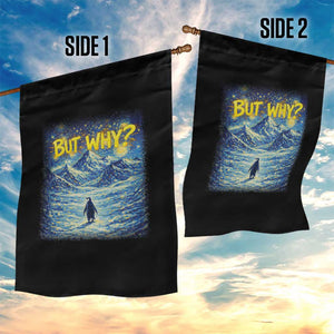 But Why Penguin Garden Flag Starry Night Van Gogh Nihilist Penguin Hiking TS14 Print Your Wear
