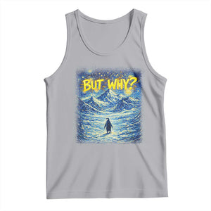 But Why Penguin Tank Top Starry Night Van Gogh Nihilist Penguin Hiking TS14 Athletic Heather Print Your Wear