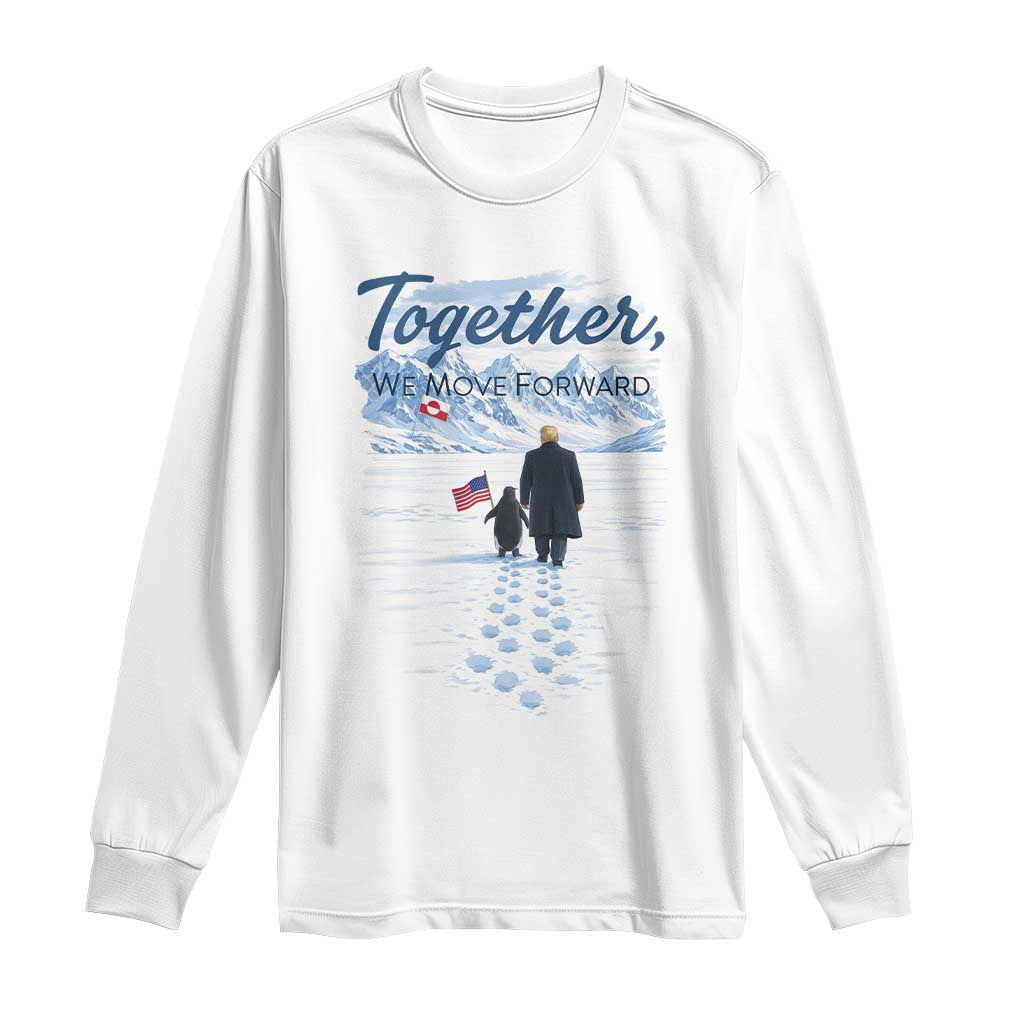 Funny Penguin Protest Long Sleeve Shirt Trump Nihilist Penguin Minimal Political Meme TS14 White Print Your Wear