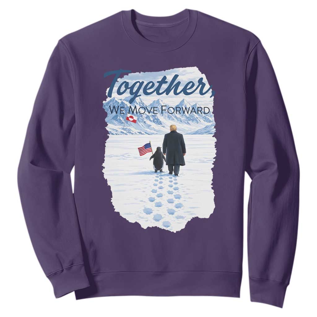 Funny Penguin Protest Sweatshirt Trump Nihilist Penguin Minimal Political Meme TS14 Purple Print Your Wear