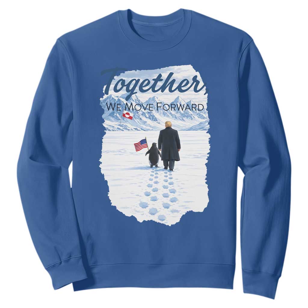Funny Penguin Protest Sweatshirt Trump Nihilist Penguin Minimal Political Meme TS14 Royal Blue Print Your Wear