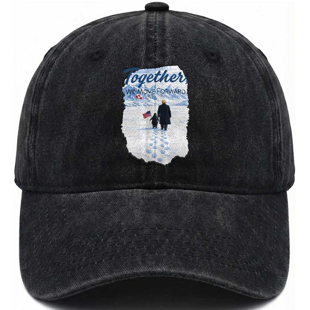 Funny Penguin Protest Washed Cotton Baseball Cap Trump Nihilist Penguin Minimal Political Meme TS14 Washed Cap Universal Fit Black Print Your Wear