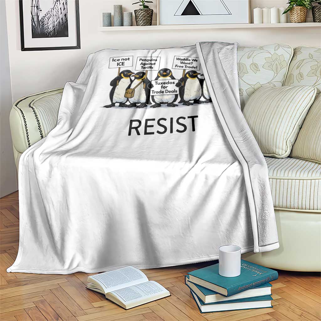 Penguins Resist Throw Blanket Nihilist Penguin Anti-Government Meme TS14 Print Your Wear