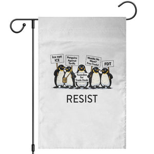 Penguins Resist Garden Flag Nihilist Penguin Anti-Government Meme TS14 White Print Your Wear