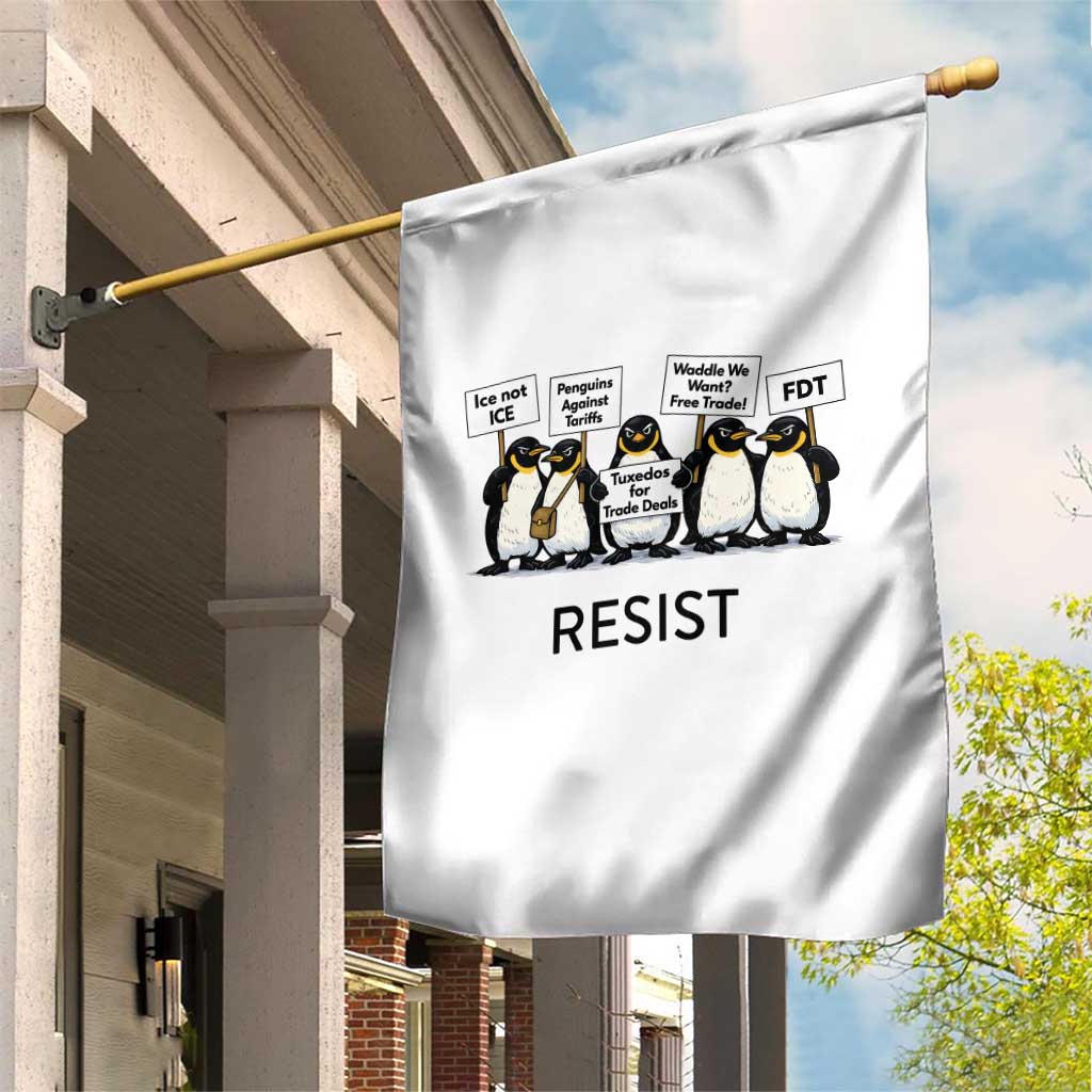 Penguins Resist Garden Flag Nihilist Penguin Anti-Government Meme TS14 Print Your Wear