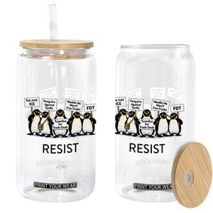 Penguins Resist Glass Can Nihilist Penguin Anti-Government Meme TS14 Print Your Wear