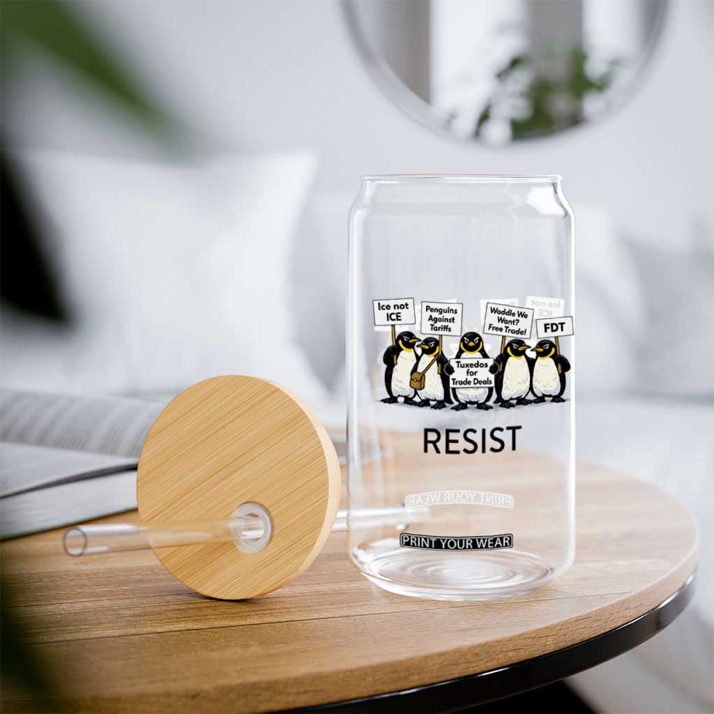Penguins Resist Glass Can Nihilist Penguin Anti-Government Meme TS14 Print Your Wear