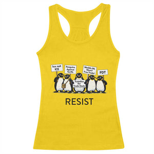 Penguins Resist Racerback Tank Top Nihilist Penguin Anti-Government Meme TS14 Daisy Print Your Wear