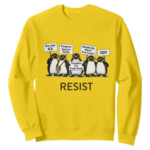 Penguins Resist Sweatshirt Nihilist Penguin Anti-Government Meme TS14 Daisy Print Your Wear