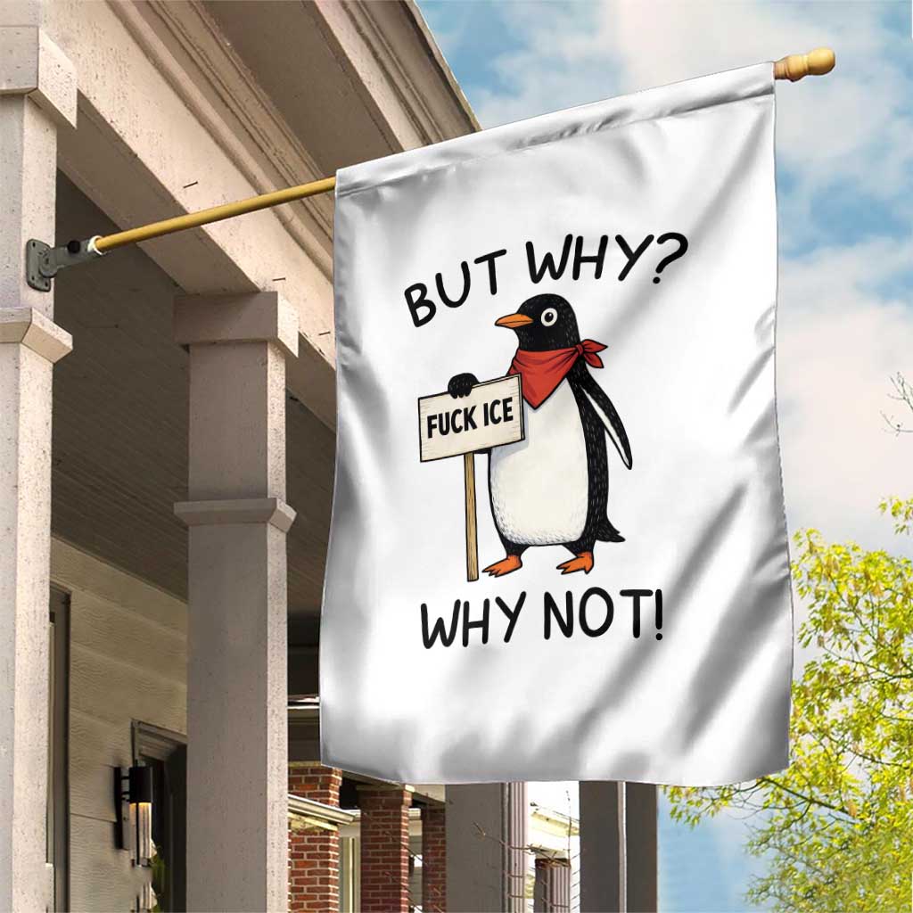 Fck ICE Garden Flag Nihilist Penguin Anti-Government Meme TS14 Print Your Wear