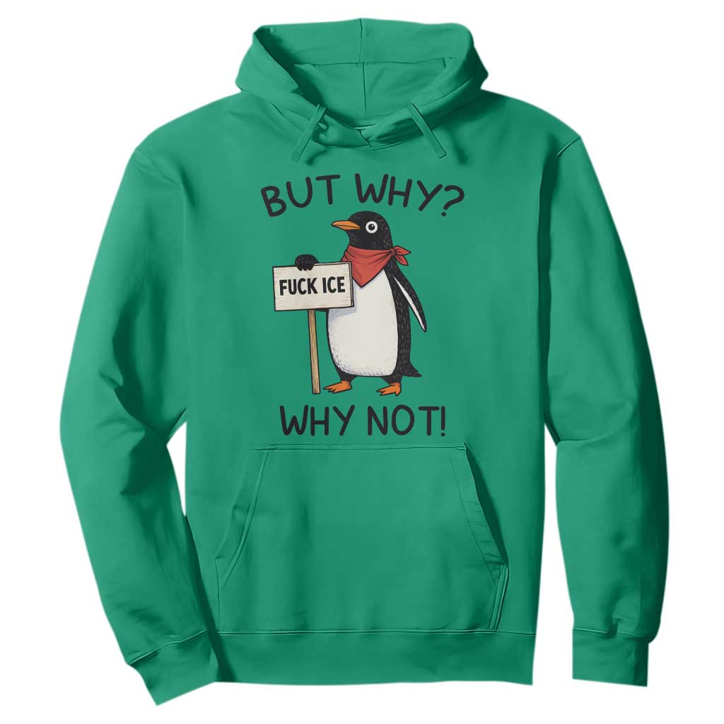 Fck ICE Hoodie Nihilist Penguin Anti-Government Meme TS14 Irish Green Print Your Wear