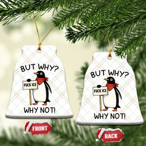 Fck ICE Ceramic Ornament Nihilist Penguin Anti-Government Meme TS14 Print Your Wear
