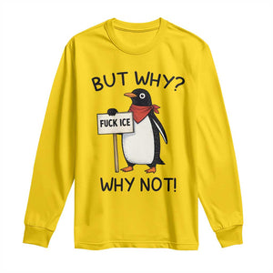 Fck ICE Long Sleeve Shirt Nihilist Penguin Anti-Government Meme TS14 Daisy Print Your Wear