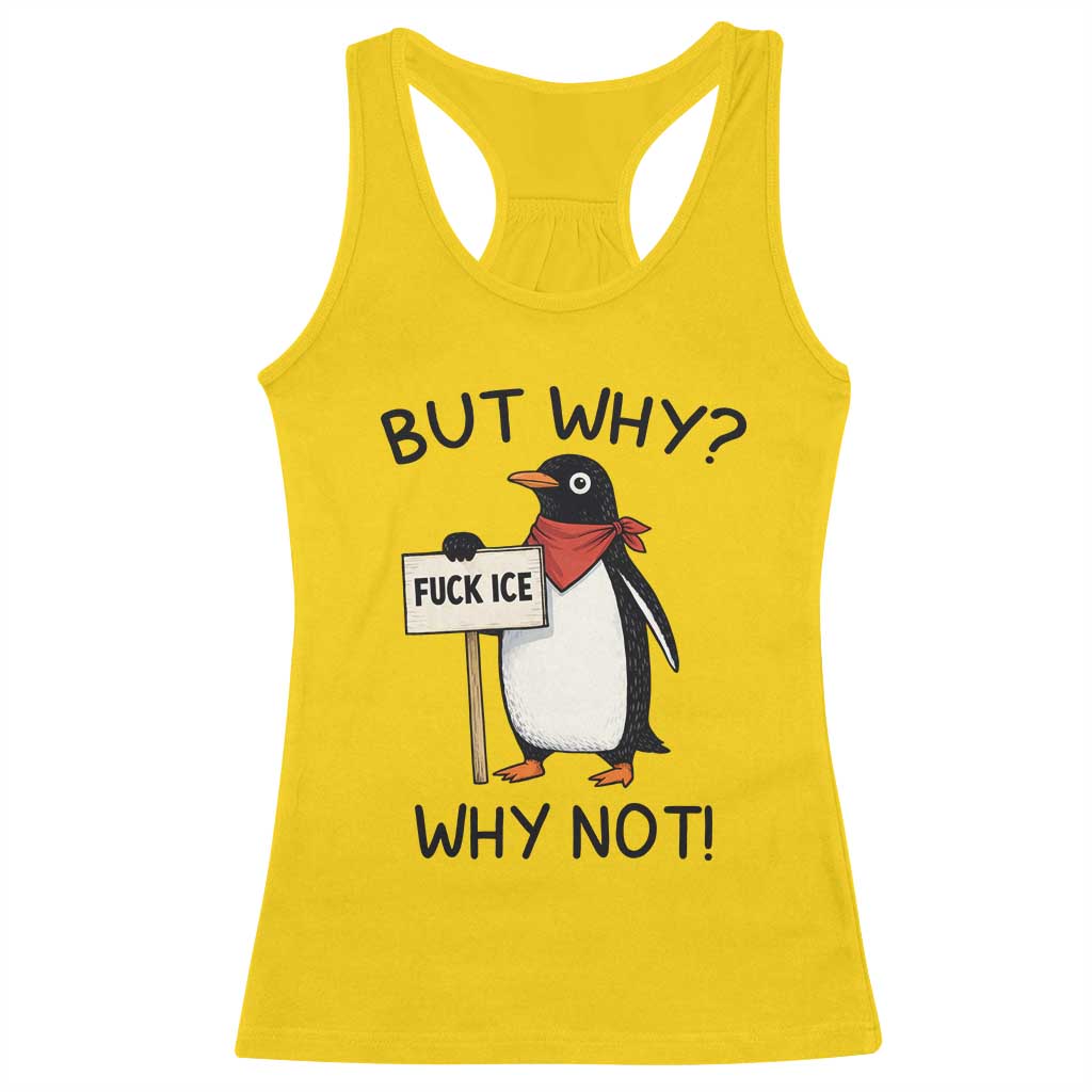 Fck ICE Racerback Tank Top Nihilist Penguin Anti-Government Meme TS14 Daisy Print Your Wear
