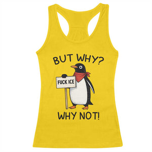 Fck ICE Racerback Tank Top Nihilist Penguin Anti-Government Meme TS14 Daisy Print Your Wear