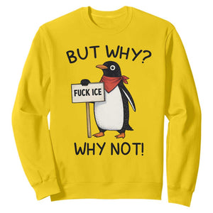Fck ICE Sweatshirt Nihilist Penguin Anti-Government Meme TS14 Daisy Print Your Wear