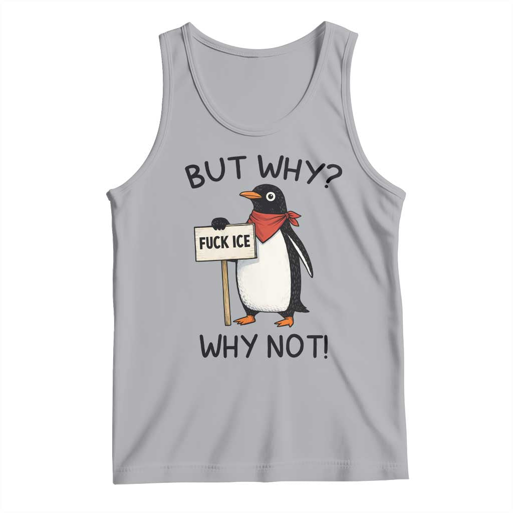 Fck ICE Tank Top Nihilist Penguin Anti-Government Meme TS14 Athletic Heather Print Your Wear