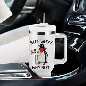 Fck ICE Tumbler With Handle Nihilist Penguin Anti-Government Meme TS14 Print Your Wear
