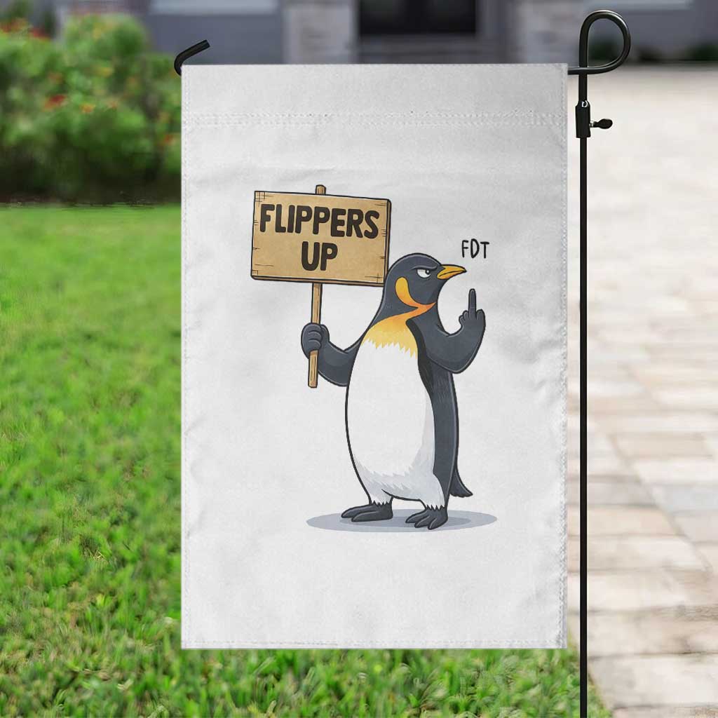 Penguins Resist Garden Flag Flippers Up Protest TS14 Print Your Wear