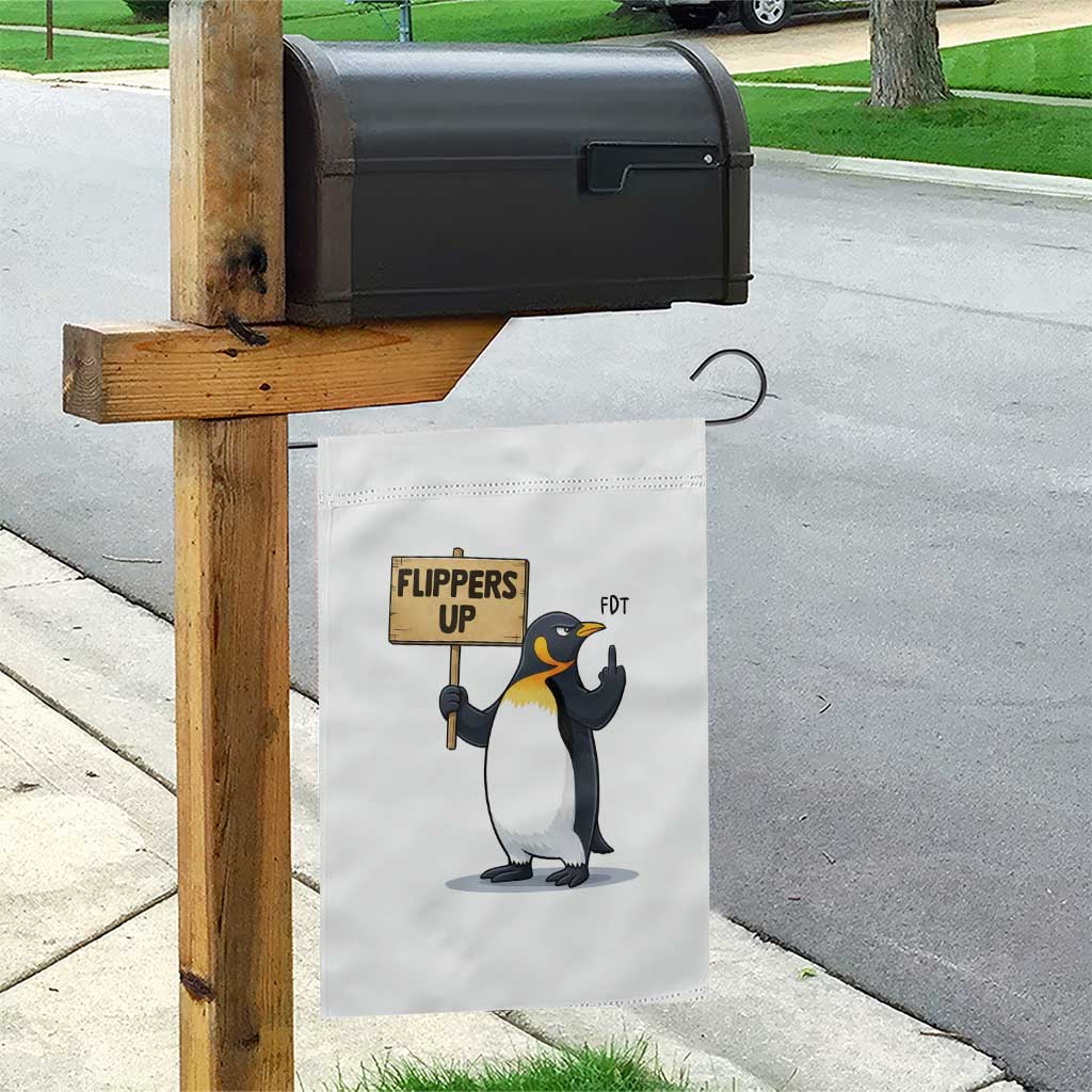 Penguins Resist Garden Flag Flippers Up Protest TS14 Print Your Wear