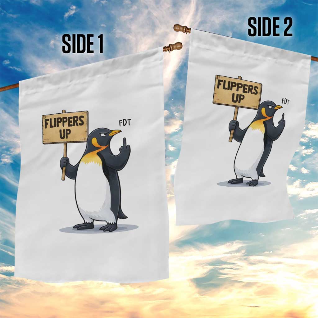 Penguins Resist Garden Flag Flippers Up Protest TS14 Print Your Wear
