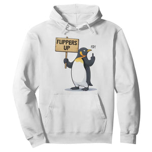 Penguins Resist Hoodie Flippers Up Protest TS14 White Print Your Wear