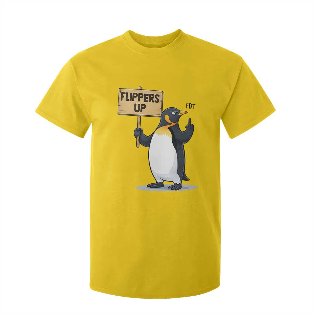 Penguins Resist T Shirt For Kid Flippers Up Protest TS14 Daisy Print Your Wear
