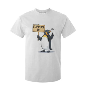 Penguins Resist T Shirt For Kid Flippers Up Protest TS14 White Print Your Wear