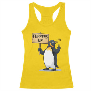 Penguins Resist Racerback Tank Top Flippers Up Protest TS14 Daisy Print Your Wear