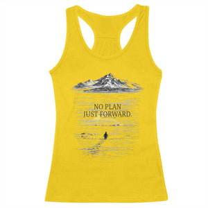 Funny Nihilist Penguin Hiking Racerback Tank Top No Plan Just Forward TS14 Daisy Print Your Wear