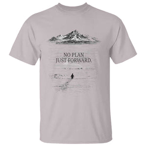 Funny Nihilist Penguin Hiking T Shirt No Plan Just Forward TS14 Ice Gray Print Your Wear