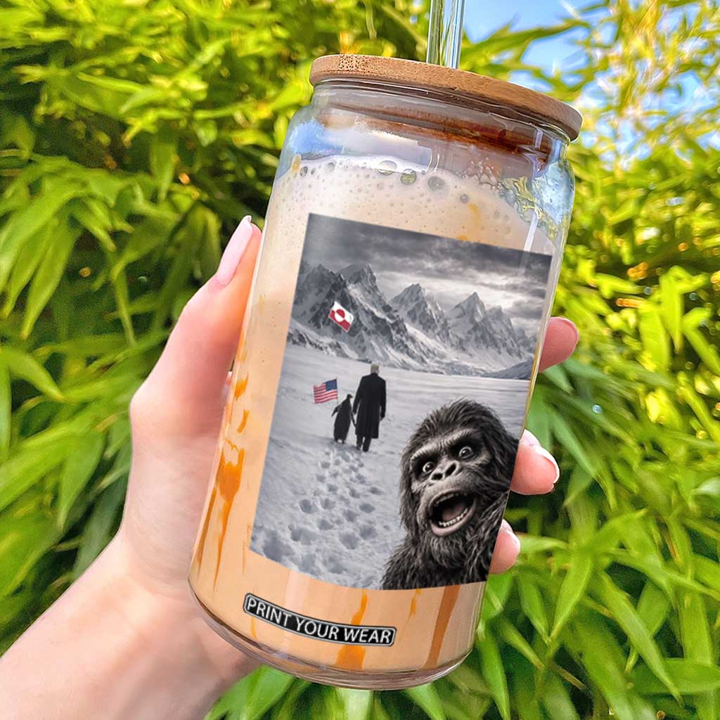 Nihilist Penguin Trump Hiking Mountains Glass Can Funny Bigfoot Selfie But Why TS14 Black Print Your Wear