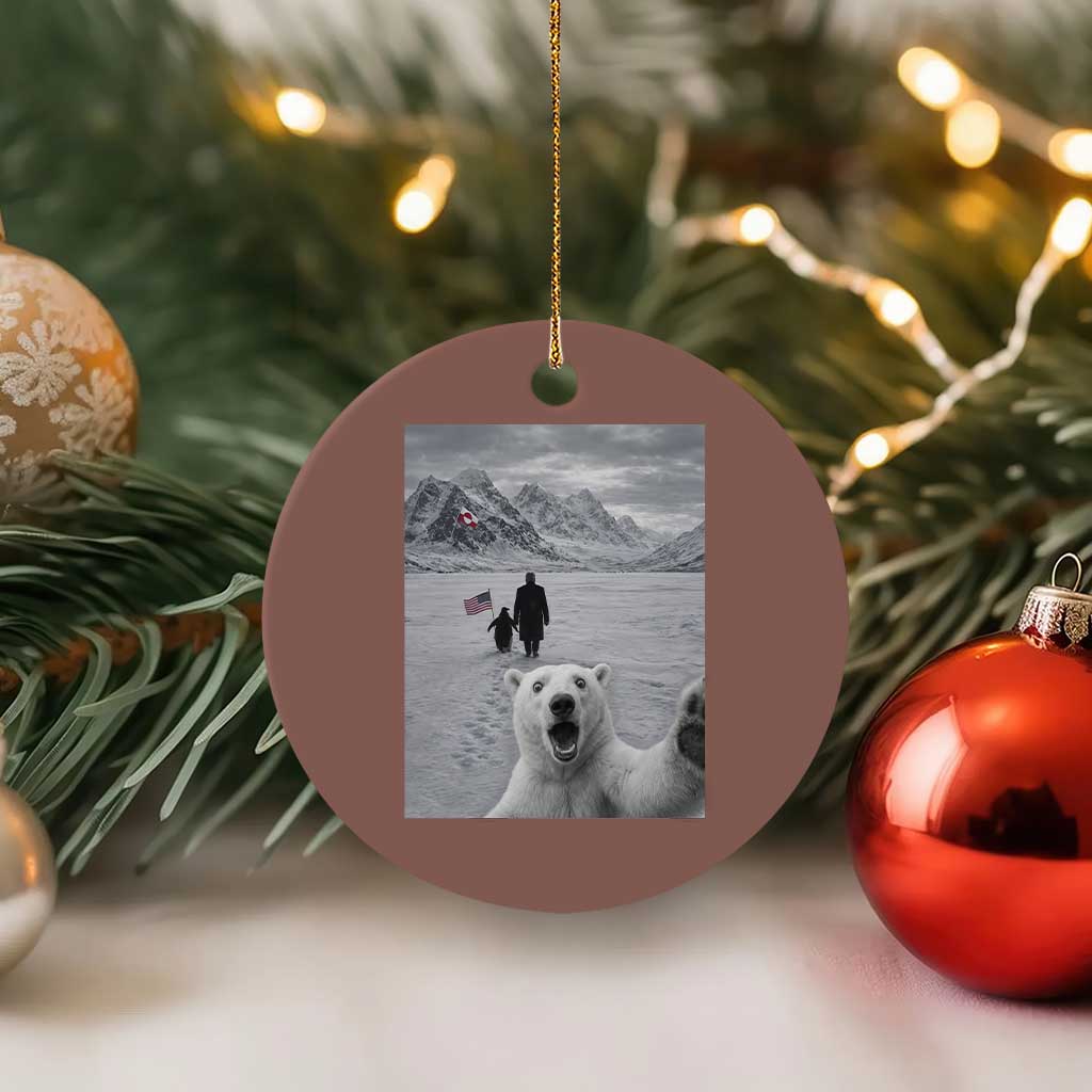 Nihilist Penguin Trump Hiking Mountains Ceramic Ornament Funny Polar Bear Selfie But Why TS14 1pc Mocha Print Your Wear